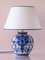 Blaue Vintage Tischlampe von Royal Delft Vase, 1974 1