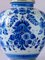 Royal Delft Blue Table Lamp, New White Lampshade with Blue Trim 9