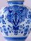 Lampe de Bureau Bleue Vintage de Royal Delft Vase, 1974 5