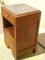 Art Deco Bedside Table in Walnut with Gray Marble, Image 13