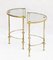 Mid-Century Neoclassical Brass and Glass Nightstands from Maison Baguès, 1950, Set of 2 7