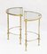 Mid-Century Neoclassical Brass and Glass Nightstands from Maison Baguès, 1950, Set of 2, Image 7