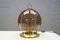 Lampada da tavolo dorata con sfera in vetro soffiato, anni '60, Immagine 3