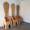 Vintage Italian Thrones in Wood, 1970s, Set of 3, Image 6