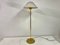 Italian Brass and White Glass Floor Lamp, 1970s 7