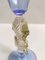Cáliz Tipetto octogonal de cristal de Murano azul claro, Italia, década de 2000, Imagen 7