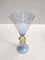 Octagonal Tipetto Goblet in Light Blue Murano Glass, Italy, 2000s 5