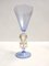 Octagonal Tipetto Goblet in Light Blue Murano Glass, Italy, 2000s, Image 1