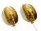 Mid-Century Modern Bag Brass Wall Lamps, 1950s, Set of 2, Image 2