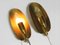Mid-Century Modern Bag Brass Wall Lamps, 1950s, Set of 2 12
