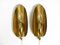 Mid-Century Modern Bag Brass Wall Lamps, 1950s, Set of 2 1
