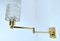 Glass and Brass Sconces from Orrefors, Set of 2 12