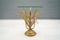 Hollywood Regency Wheat Sheaf Side Table in Gold, 1960s 1