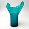 Italian Turquoise Handkerchief Vase, Image 1