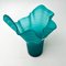 Italian Turquoise Handkerchief Vase 5