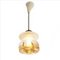 Small Mid-Century Yellow Glass Ceiling Lamp in Style of Mazzega, 1950s 4