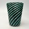 Vase Turquoise en Verre de Murano Tourbillon 1