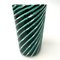 Turquoise Swirl Murano Glass Vase 3