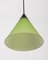 Lustre Vintage en Verre Vert, Italie, 1960s 3