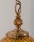 Vintage Italian Pendant Lamp in Amber Glass, 1960s 4