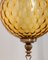 Vintage Italian Pendant Lamp in Amber Glass, 1960s 6