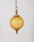 Vintage Italian Pendant Lamp in Amber Glass, 1960s 2