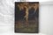 Icona ecclesiastica dell'inizio del XIX secolo con Cristo in croce in olio su tavola, Immagine 2
