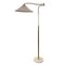 Italian Brass Swing Arm Floor Lamp with Marble Base, 1950s 1