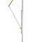 French Floor Lamp with Cream Leather Trim and Base, 1970s, Image 5