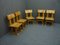 Oak Dining Chairs, 1980s Set of 5 2