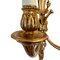 French Gilt Brass Wall Sconces, 1950s, Set of 2 7