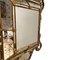 Espejo italiano de madera dorada con vidrio grabado, años 20, Imagen 2