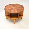 Art Deco Burr Walnut Revolving Occasional Coffee or Side Table, 1920 1