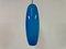 Lámpara colgante italiana larga de vidrio azul, años 60, Imagen 5