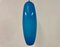 Lámpara colgante italiana larga de vidrio azul, años 60, Imagen 1