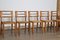 Esszimmerstühle aus Eiche & Stroh von Pierre Cruège, Frankreich, 1950er, 8er Set 10