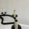 Mid-Century Black Wrought Iron Girouette Chandelier, France, 1950s, Image 12