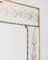 Espejo de pared italiano vintage de vidrio decorado, años 50, Imagen 5
