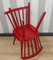 Red Kitchen Rung Chair in the style of Tapiovaara, 1960s, Set of 4 2