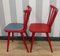 Sedia a pioli da cucina rossa nello stile di Tapiovaara, anni '60, set di 4, Immagine 7