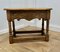Arts and Crafts Oak Joint Stool or Occasional Table with Drawer 7