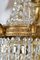 French Hollywood Regency Brass, Crystal and Gilt Wall Lights, 1940s, Set of 4 13