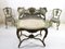 Tavolo, divani e sedie Art Nouveau veneziani, set di 4, Immagine 3