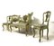 Venetian Art Nouveau Table, Settee & Chairs, Set of 4 12