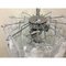 Italienischer Sputnik Kronleuchter aus Muranoglas & Chrom von Simoeng 4
