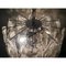 Italian Murano Glass and Chrome Sputnik Chandelier by Simoeng, Image 3