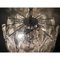 Italienischer Sputnik Kronleuchter aus Muranoglas & Chrom von Simoeng 3