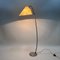 Brass Arc Floor Lamp with Parchment Lampshade, Germany, 1950s 16