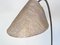 Bogenförmige Messing Stehlampe mit Pergament Lampenschirm, Deutschland, 1950er 8