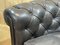 Italian Black Leather Chesterfield Armchairs from Poltrona Frau, 1950s, Set of 2 15